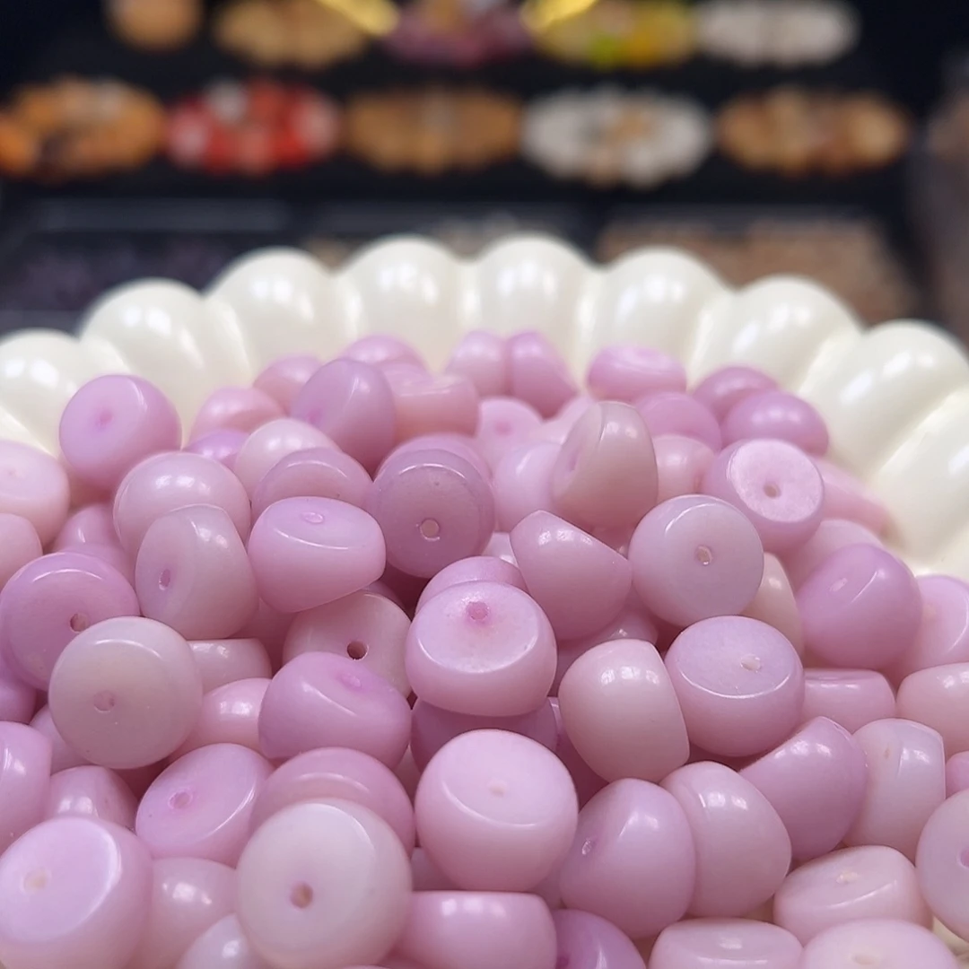 手串菩提根/象牙果卡14紫玉蒜瓣60颗