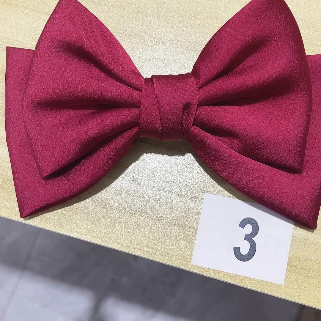 皮质铁合金蝴蝶结发夹