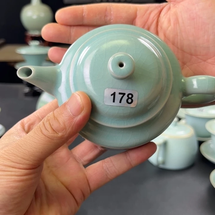 杯仿古釉汝官窑涧流德钟壶178号