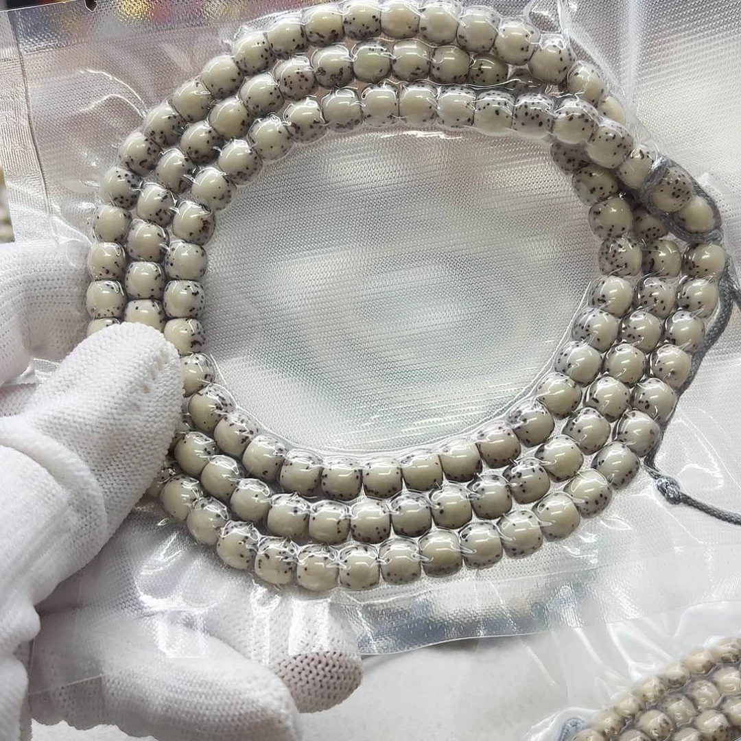 吊坠星月菩提114梵天冰白7鼓珠河豚108