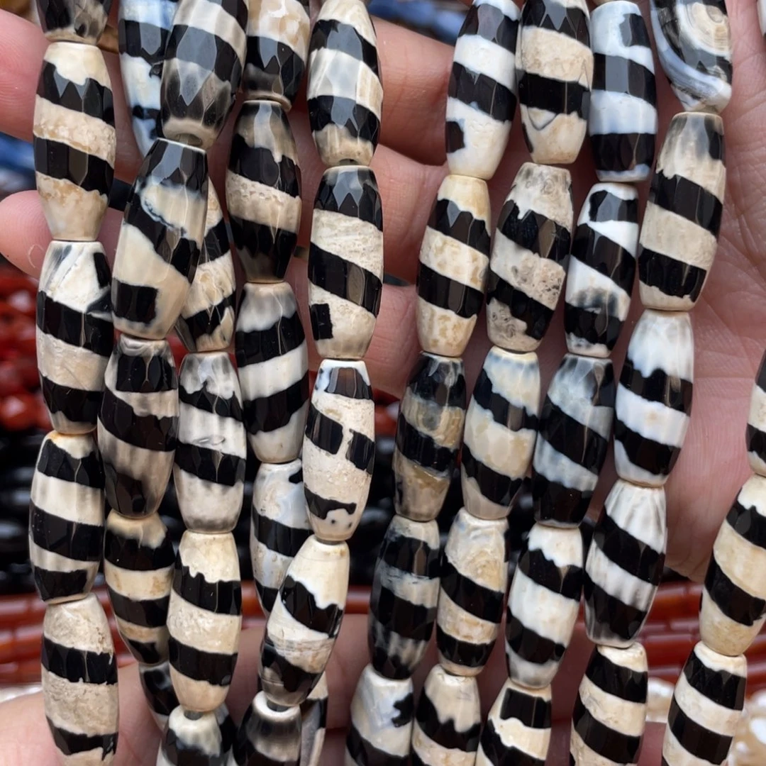 玛瑙/玉髓未镶嵌珠宝半成品一线玛瑙天竺1条卡10*24