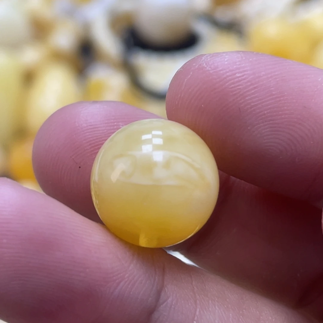 蜜蜡未镶嵌裸石14.4mm