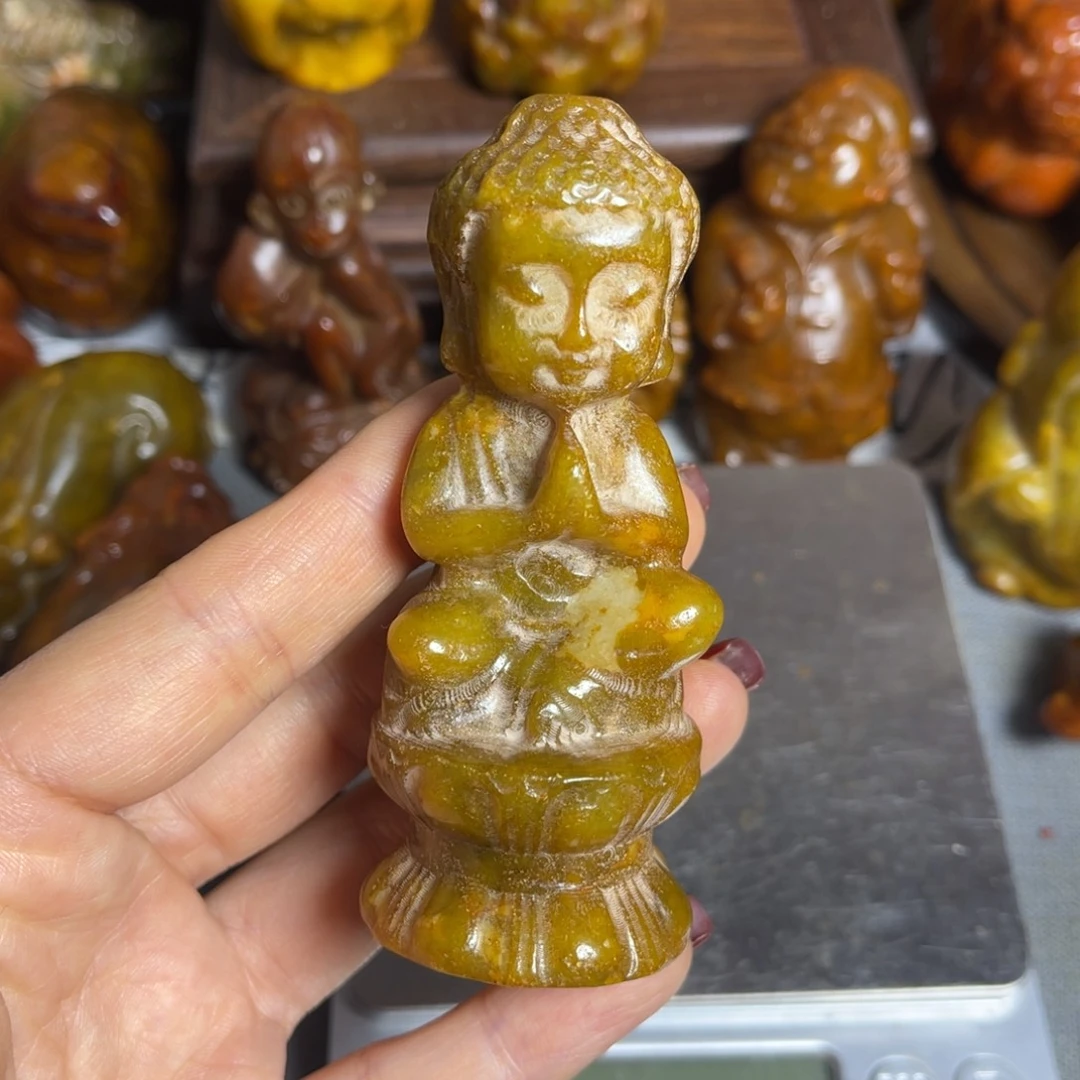 蛇纹石玉合金颈饰
