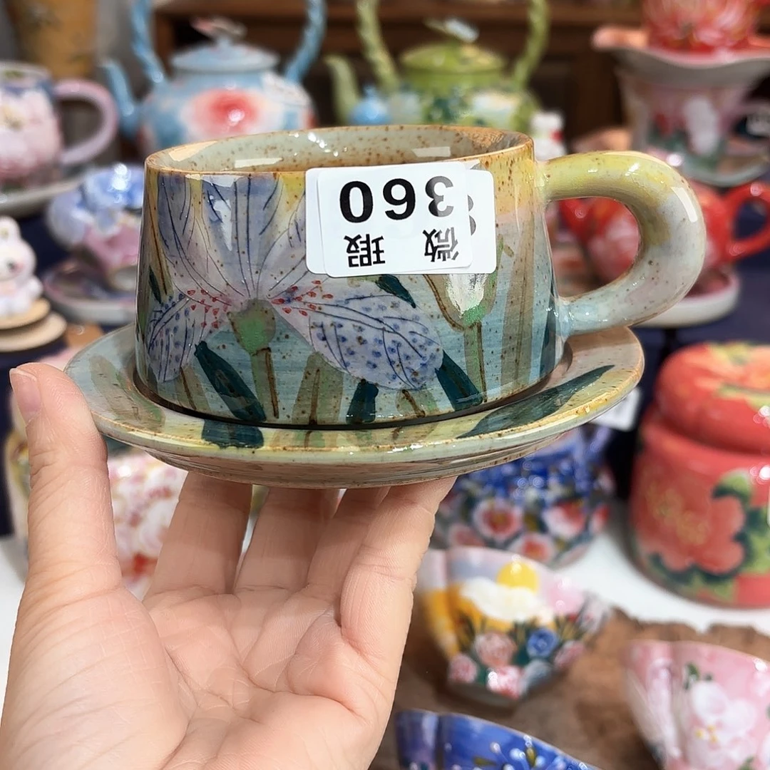 景德镇手绘高温釉下彩陶瓷茶具