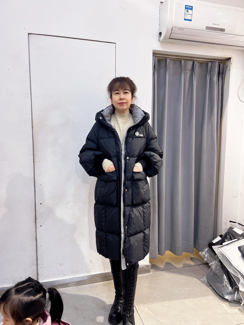 2024新款中长款中长休闲面包服3076