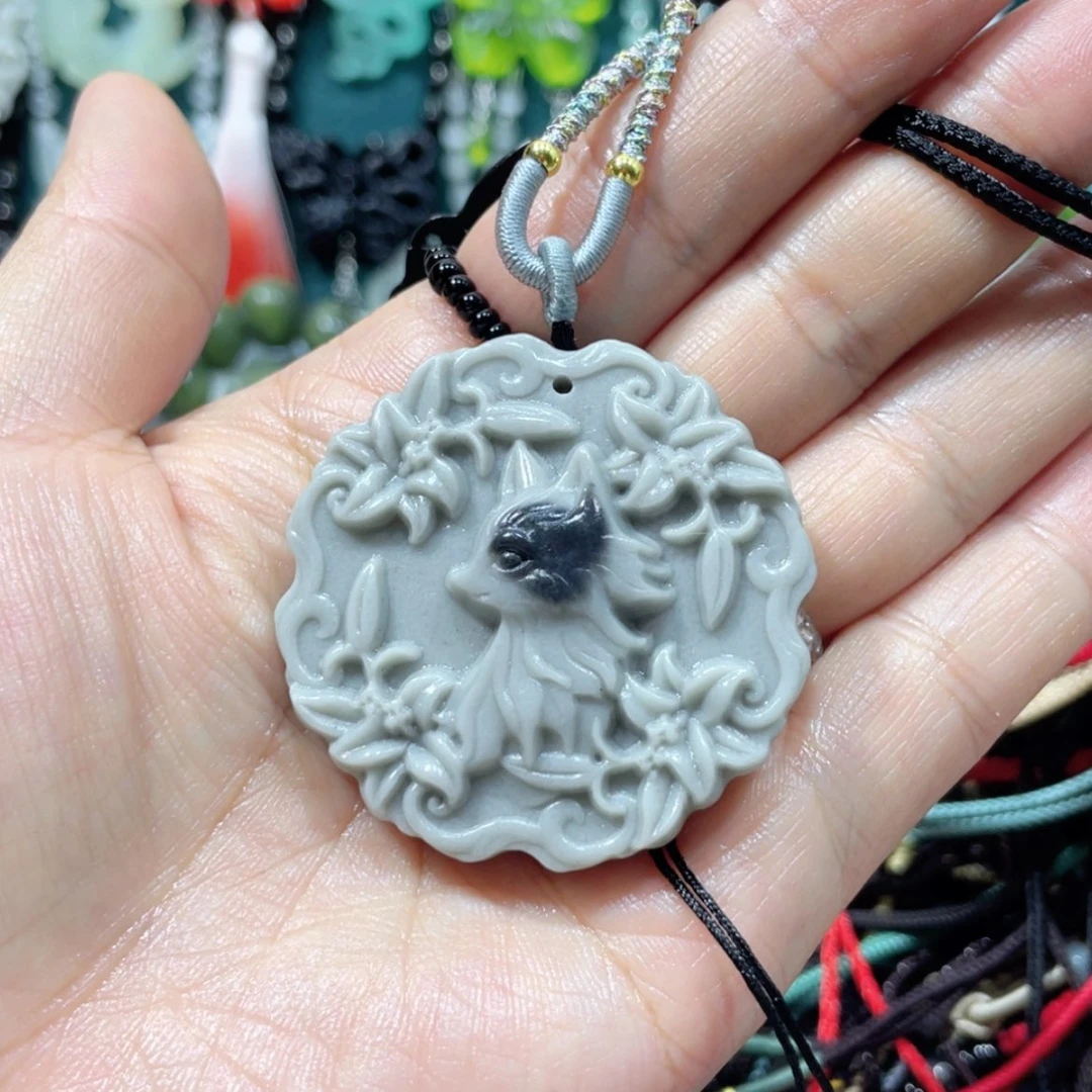 【闪购商品】未镶嵌岫玉颈饰73吊坠