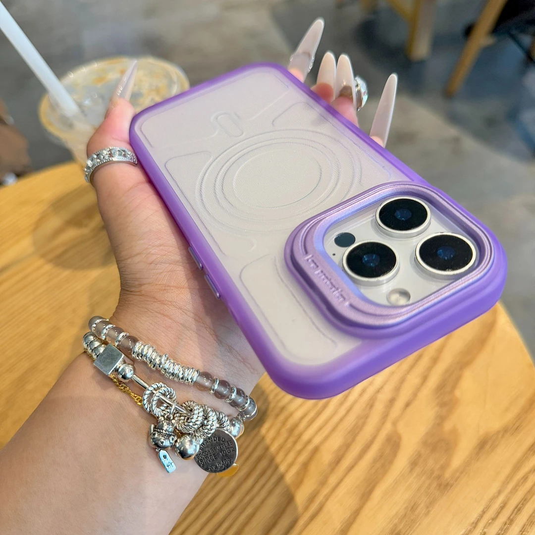 适用苹果16promax手机壳新款磨砂半透明iPhone15/14简约13pro防摔