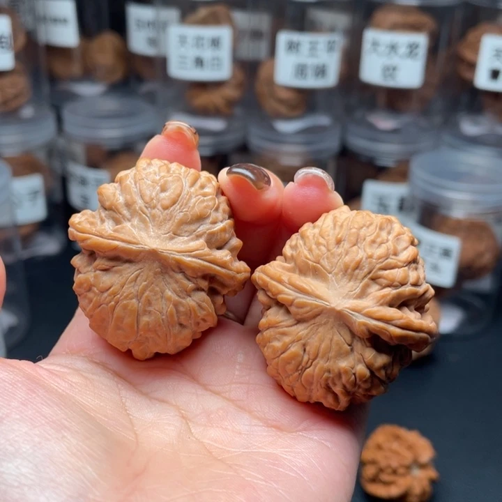 吊坠文玩核桃黄松峪元宝边39肚41