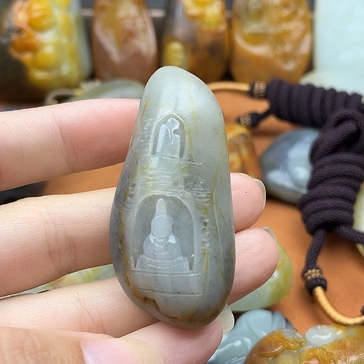 吊坠(不含链)未镶嵌和田玉