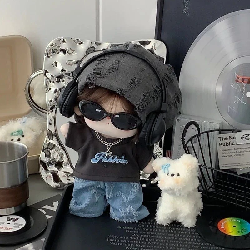 棉花娃娃换装无属性正常体胖胖体娃衣公仔20cm小宝萧逸男娃卫衣