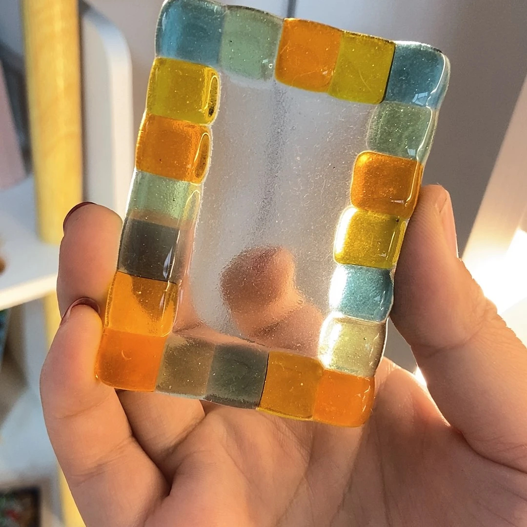 琉璃手工艺品盘子