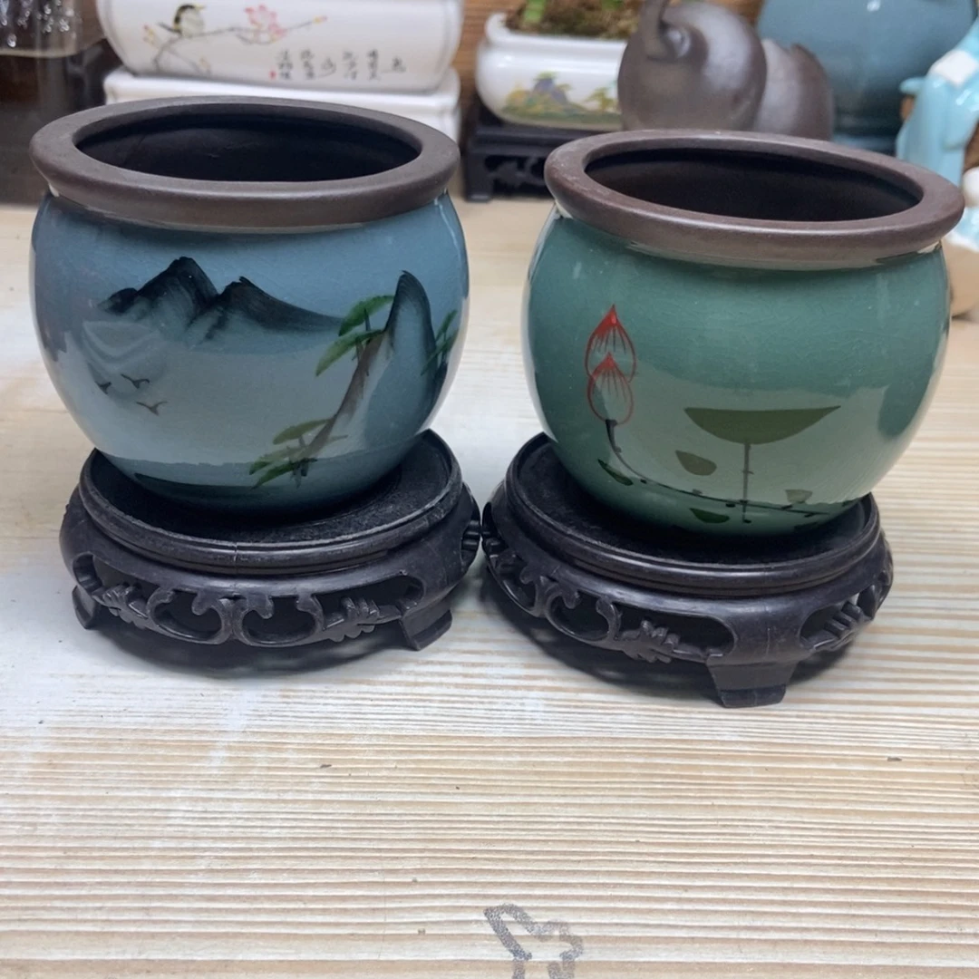 瓷片陶瓷花盆陶瓷艺术