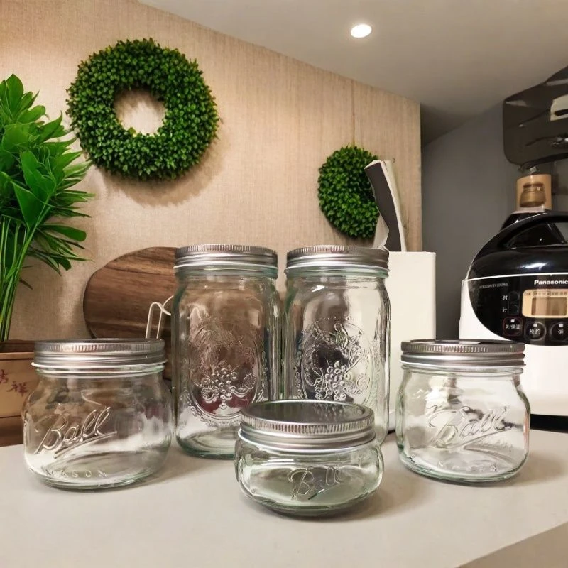 烟斗梅森瓶保湿瓶玻璃密封罐分体盖斗粮保湿罐存储罐醒草烟具配件