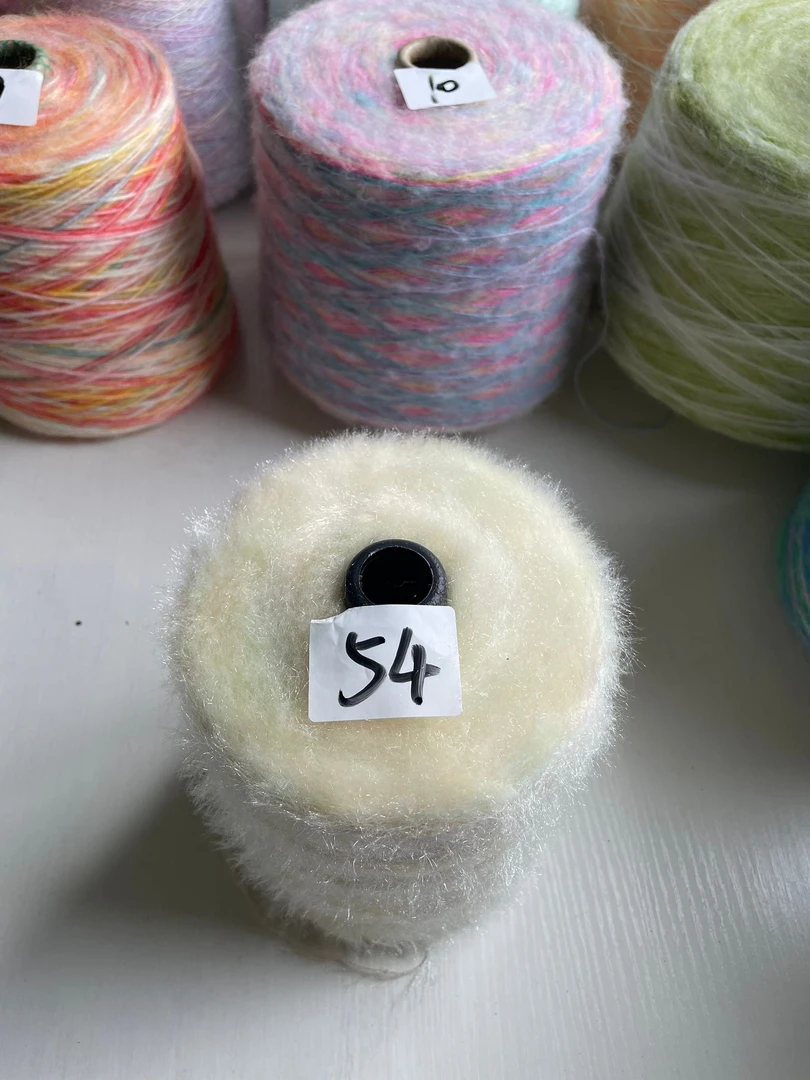 亲肤柔软短段染闪光猫毛五十四号500克