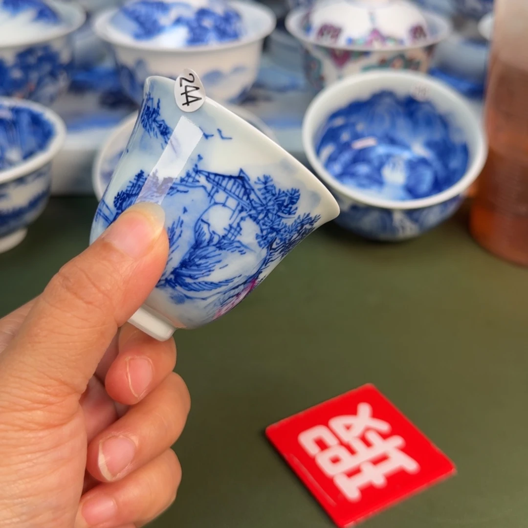 景德镇纯手绘茶具圆圆244