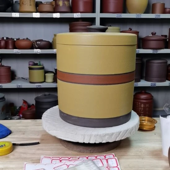 紫砂茶叶罐八饼装茶叶罐2