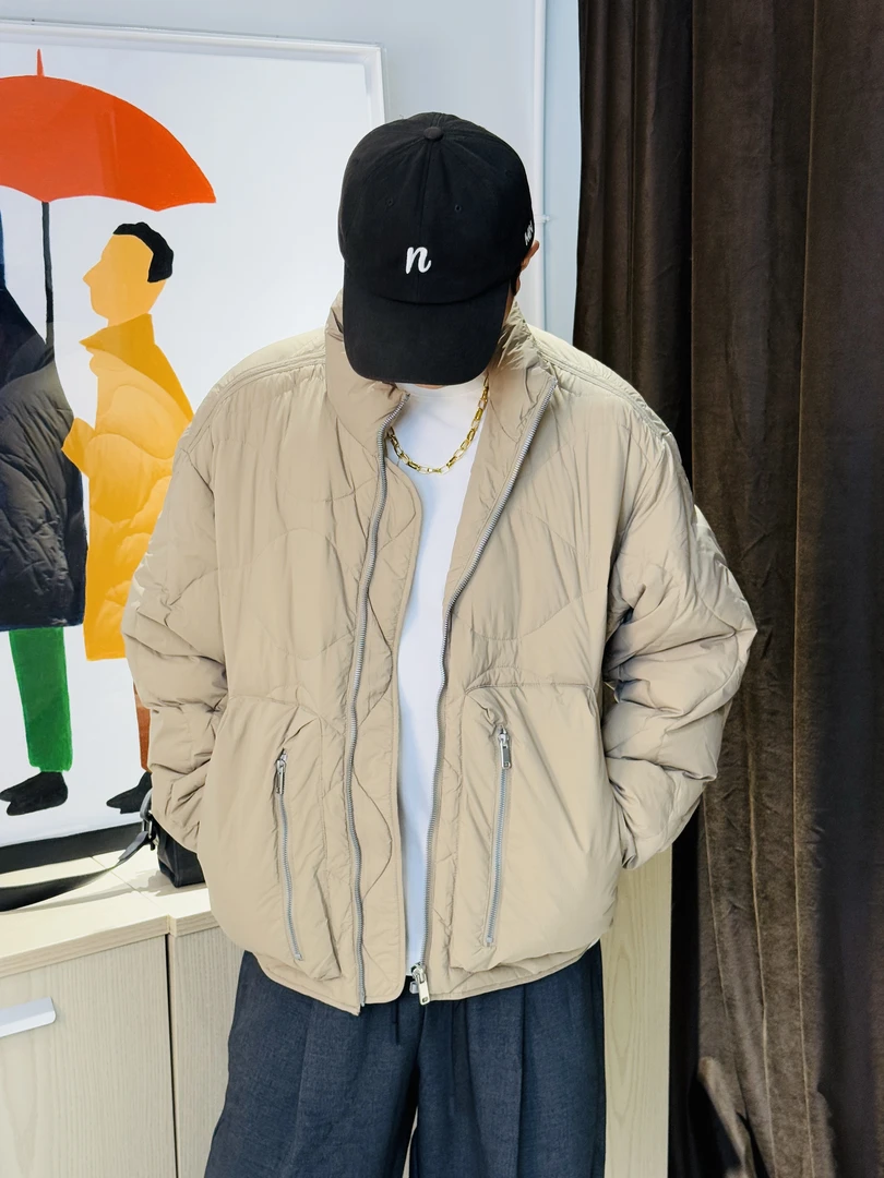 TIDE SINK 冬季百搭基础款通勤休闲风短外套男