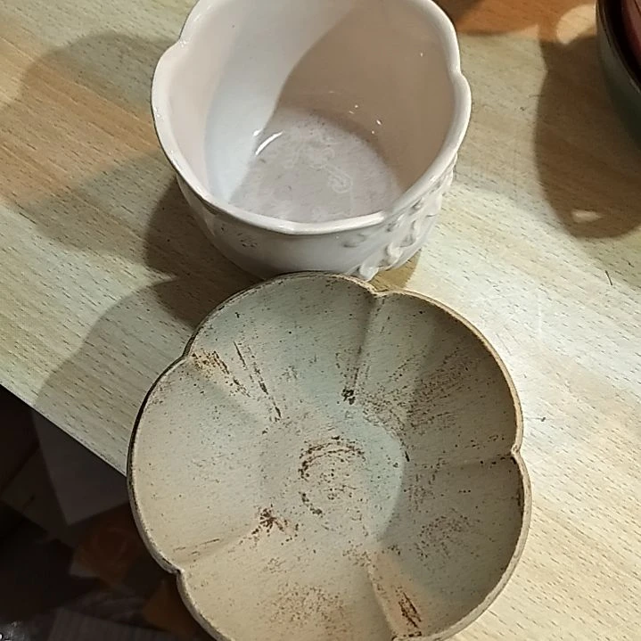 瓷片正品粗陶两个一组