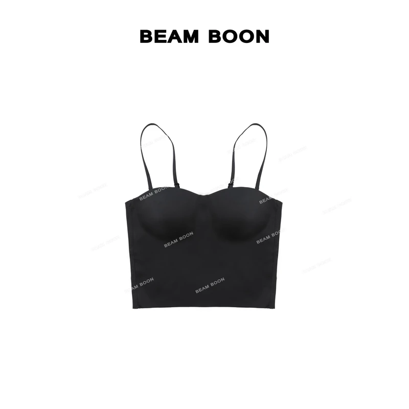 Beam Boon|【卡戴珊】裸感无痕带胸垫吸汗透气可调节美背吊带背心