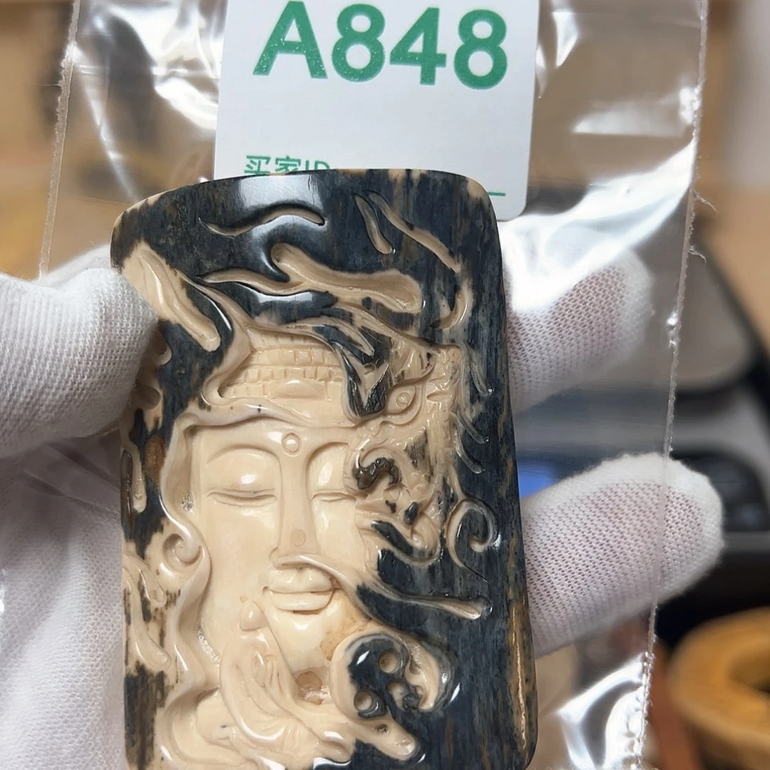 银S925天然猛犸象牙雕刻品