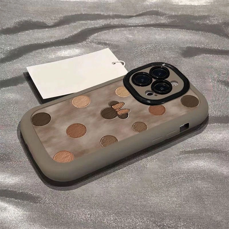 油画米妮适用苹果16手机壳13保护壳苹果15/1 4防摔12创意11软套否