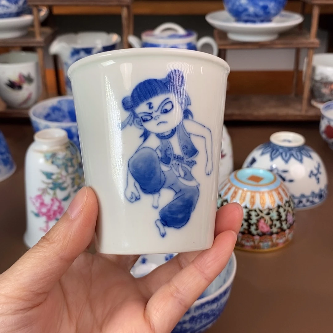 小*蛋景德镇陶瓷手工手绘