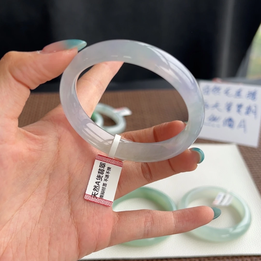 翡翠未镶嵌手镯51号 56.3