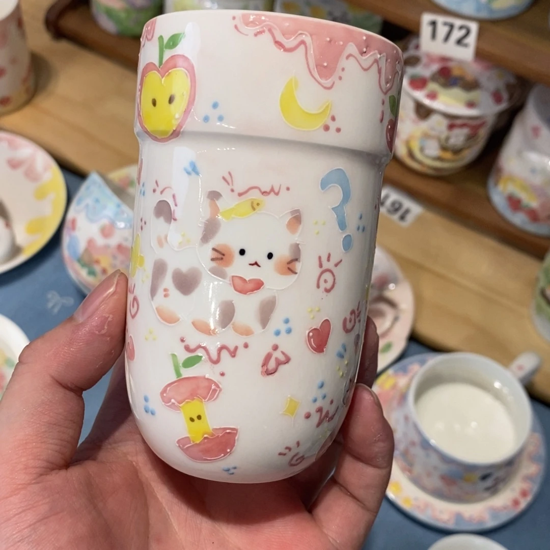 瓷片小猫随行杯福利