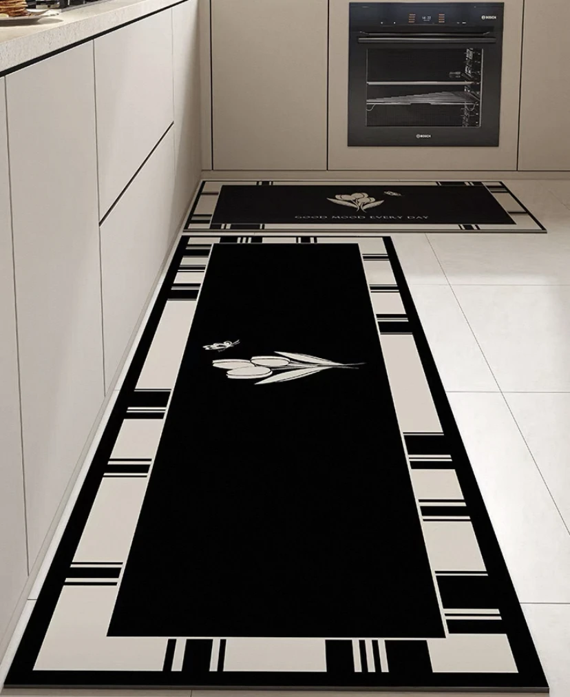 S97【45*80+45*160两件装】厨房硅藻泥软速干防滑吸水地垫家用脚垫