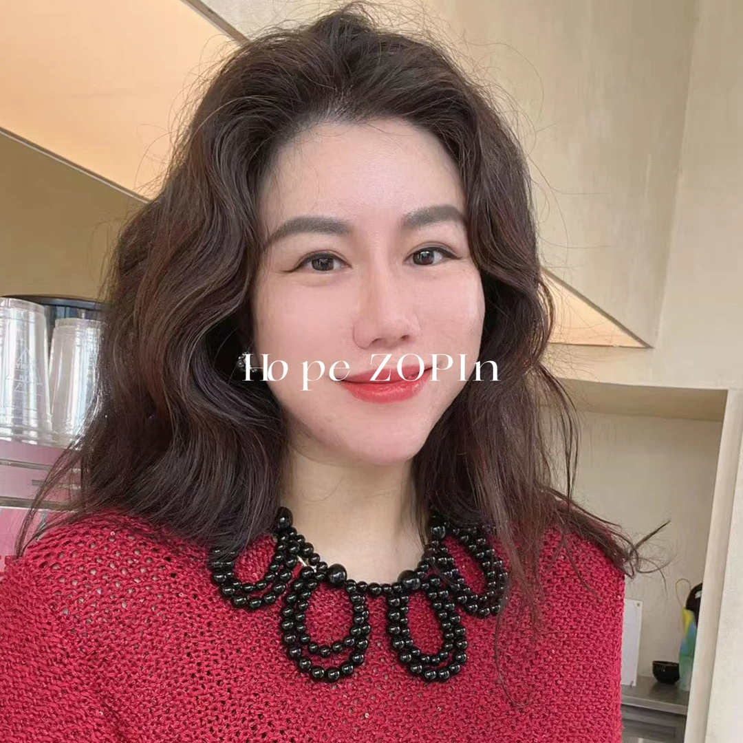 非金属亚克力项链 【大G精选】“流动艺术” 设计感串珠项链