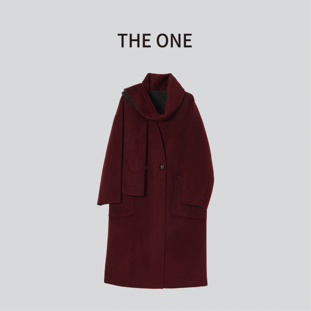 The One【罗勒庄园】2025秋冬极简主义精致羊毛大衣外套N53A0249