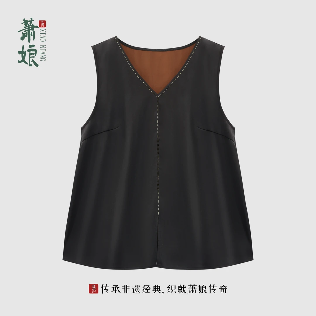 萧娘【觅归期】弹力缎香云纱工艺新中式上衣桑蚕丝中国风1451