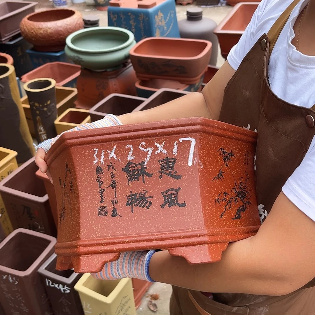 紫砂花盆盆景艺术