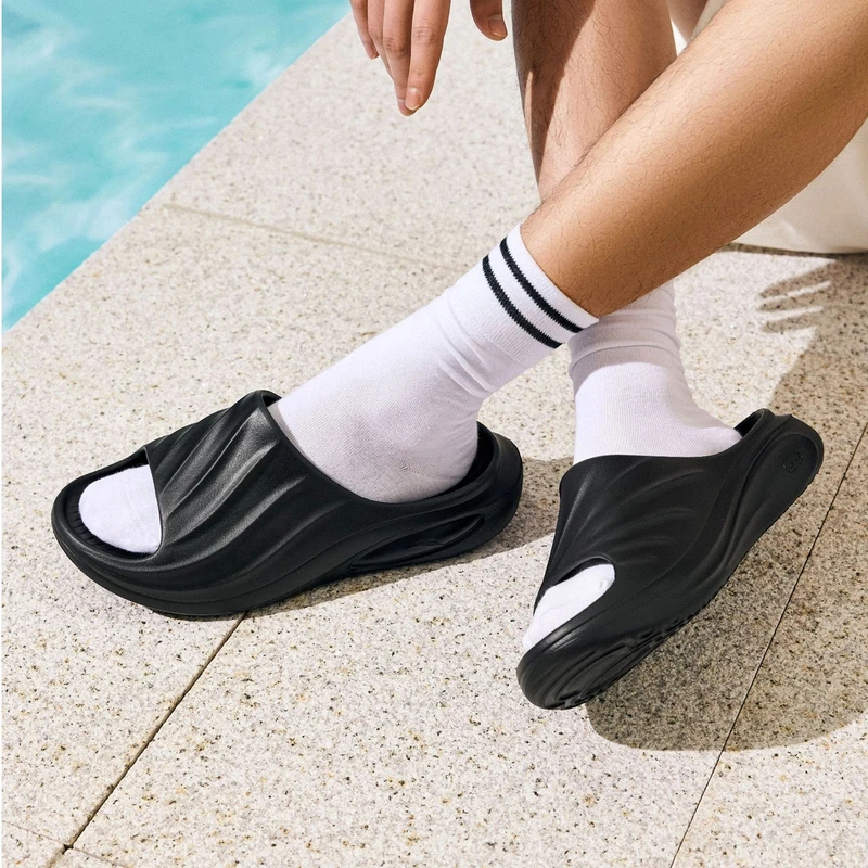 安踏男拖鞋丨2025夏新款休闲轻便减震防滑运动拖鞋112521801Q-YH