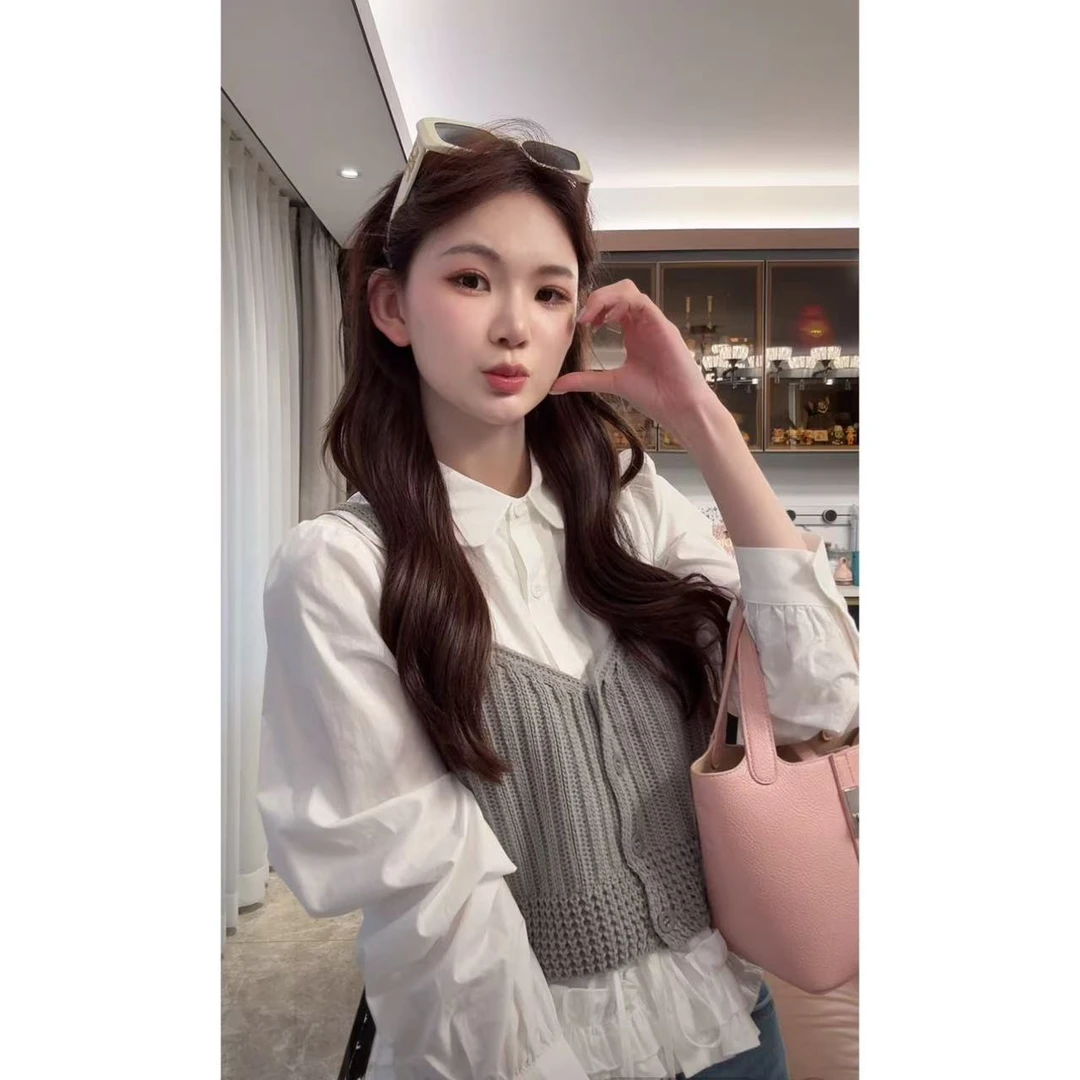 【LIUYI】衬衫伴侣~春夏针织吊带马甲背心2571