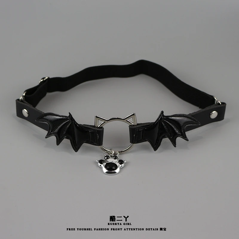 Lolita恶魔翅膀猫爪腿环cos小众朋克y2k辣妹亚文化性感jk腿饰腿带