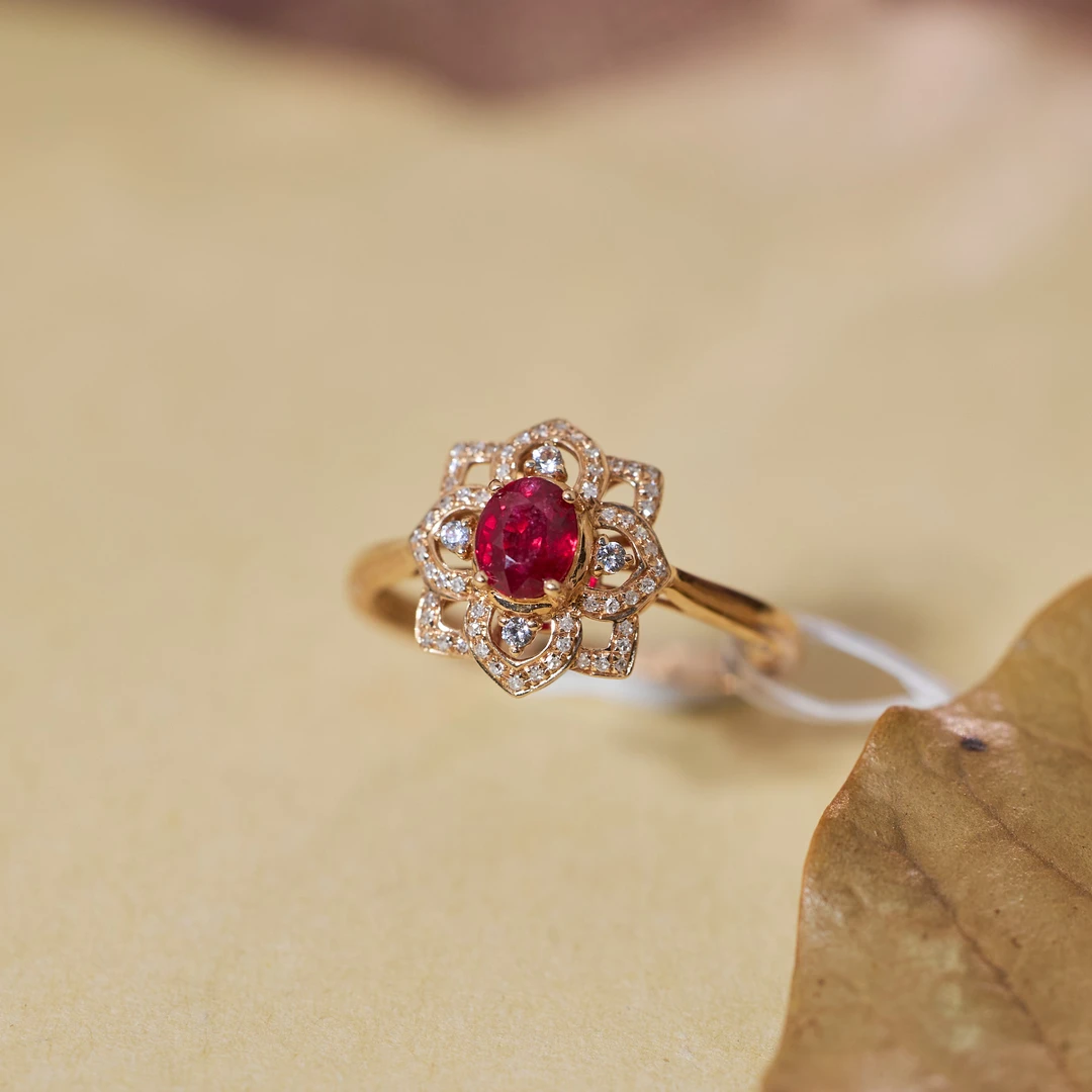 【歪歪】言楚*红宝石戒指*18K金镶嵌Q1348