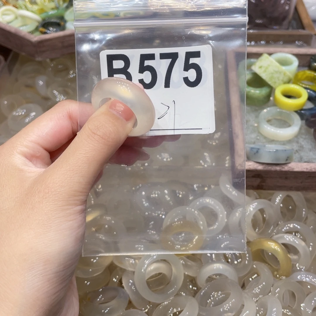 玛瑙/玉髓未镶嵌戒指575