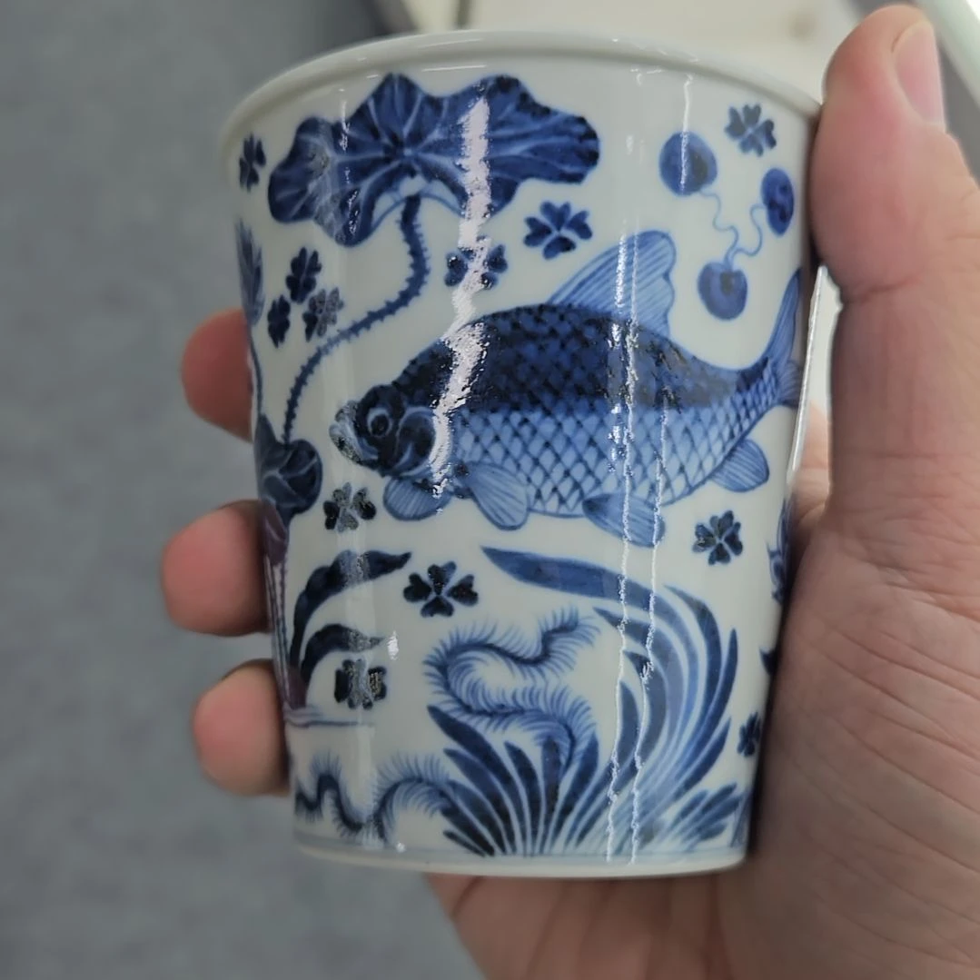 陶摆件景德镇纯手工陶瓷杯