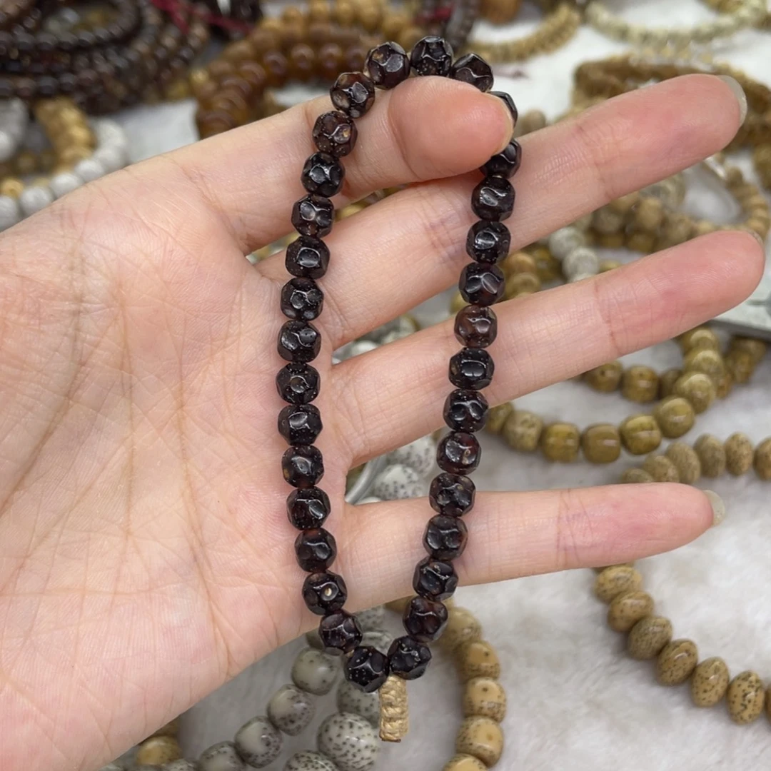 把件星月菩提6黑金巧克力无相