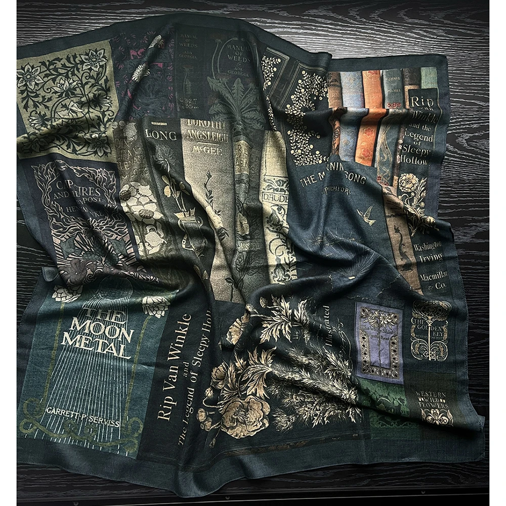 25秋季新款女轻奢羊毛方巾夏季空调房披肩防晒丝巾百搭优雅