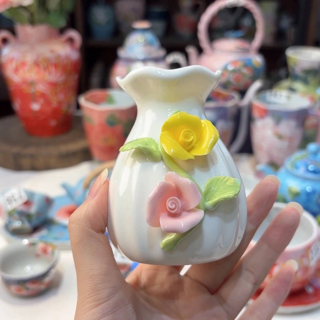 景德镇手绘高温釉下彩陶瓷茶具