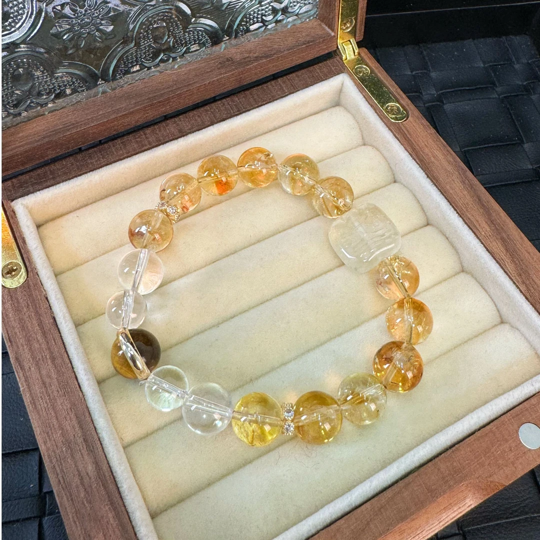 【富九洲】天然水晶手串原创小众设计