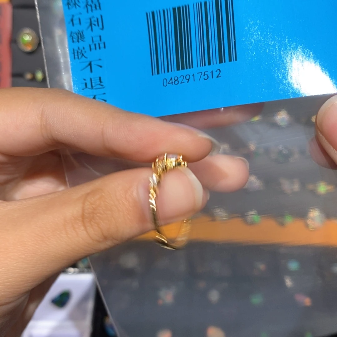 肘***肉欧泊银S925镶嵌戒指欧泊自选欧泊戒指