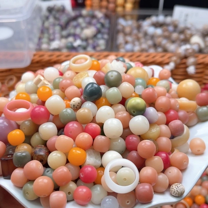 白玉菩提吊坠z10-13mm/400颗大杂烩瑕