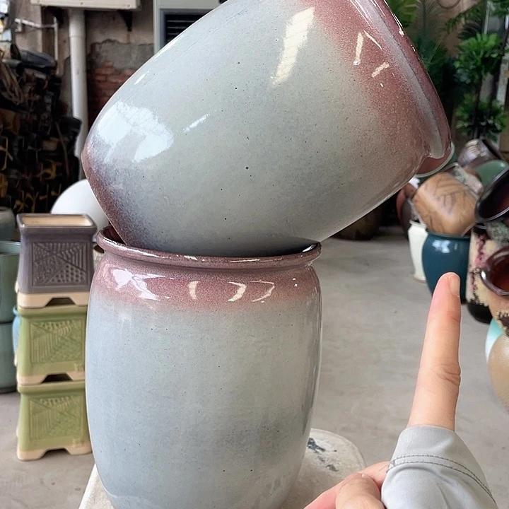 紫砂花盆正品口18高25。z z z z