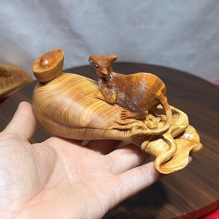 柏木用****0崖柏手工雕刻数钱