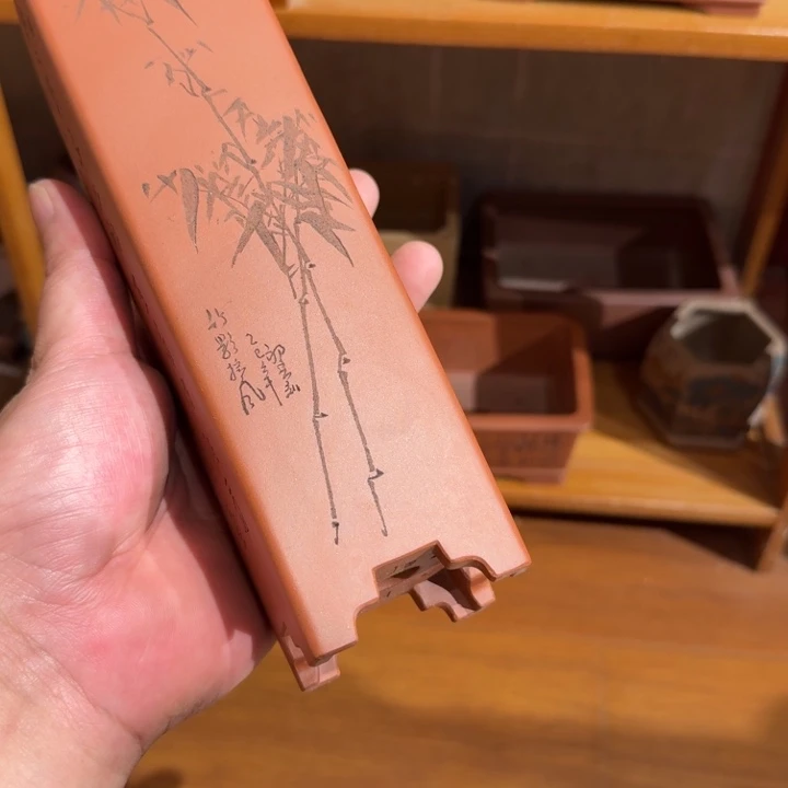石***房紫砂花盆全手工制作