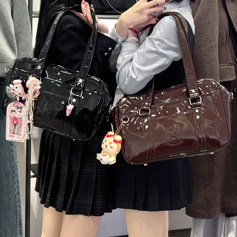 漫境优品原创日系jk制服包pu送斜挎手提学院风校供感【黑糖珍珠】