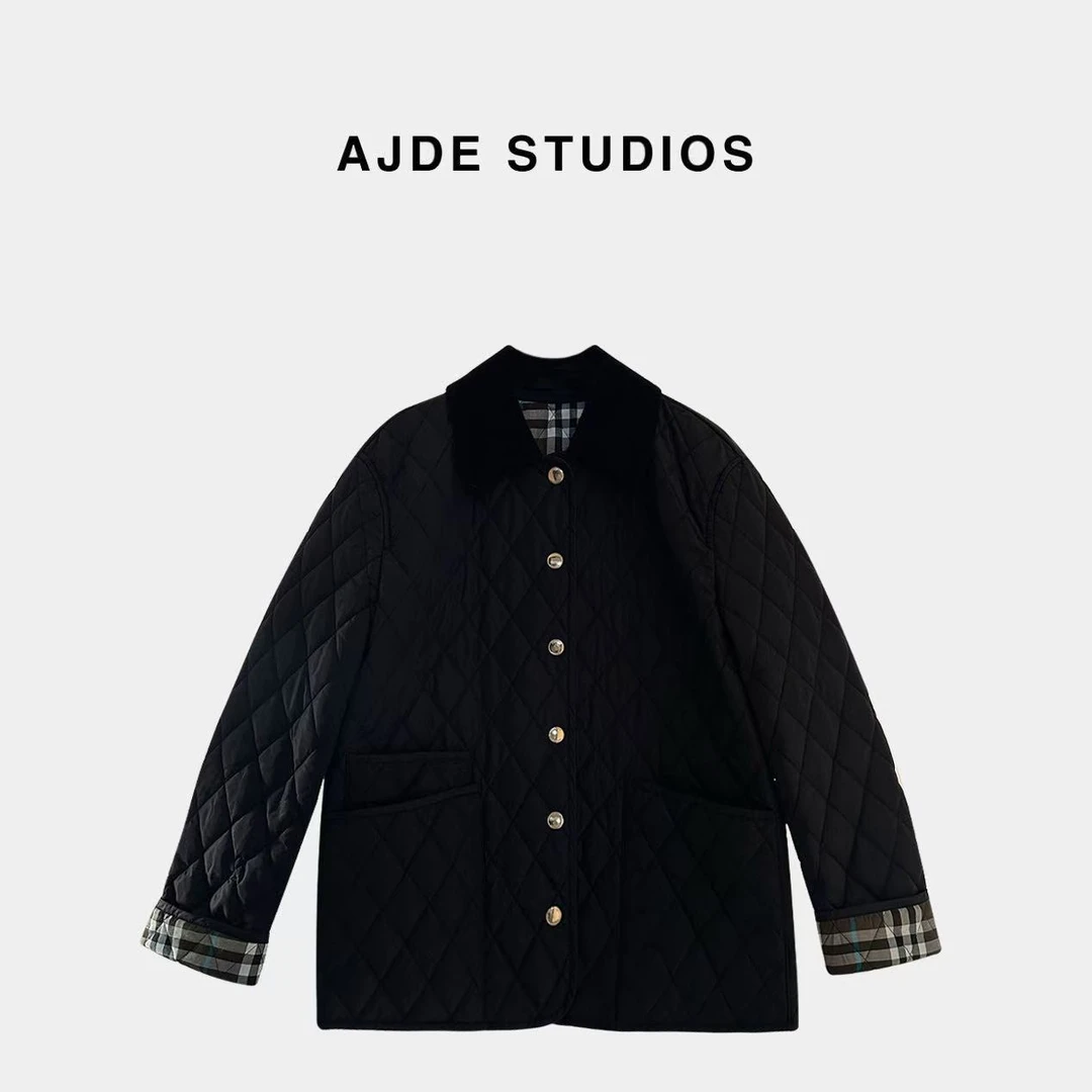 AJDE｜黑色经典奶奶棉服秋冬穿搭09